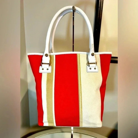 Gently used KATE SPADE Clothe Striped Open Top Tote - Picture 2 of 7